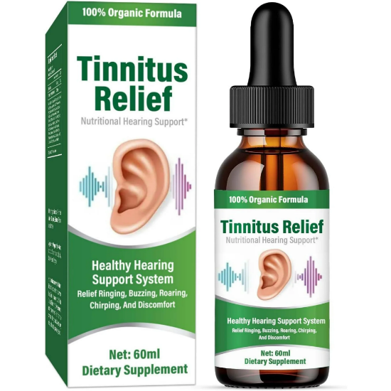 Picture of Tinnitus Relief for Ringing Ears, 60ML Natural Herbal Tinnitus Ear Ringing Relief, Tinnitus Relief Oil, Effectively Reduce Ear Noise for Men Women